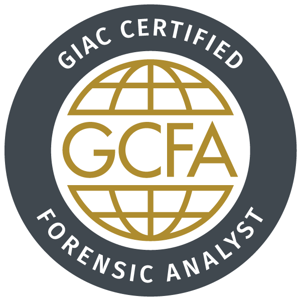GCFA — GIAC Certified Forensic Analyst GCFA — GIAC Certified Forensic Analyst
